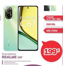 Oferta de Realme - Smartphone C67 por 199€ en Mi electro
