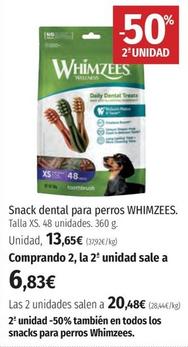 Oferta de Whimzees - Snack Dental Para Perros por 13,65€ en El Corte Inglés