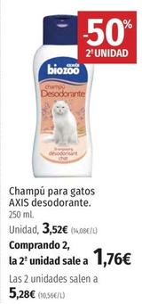 Oferta de Axis - Champú Para Gatos Axis Desodorante por 3,52€ en El Corte Inglés