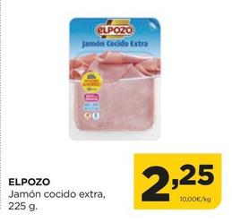 Oferta de Elpozo - Jamon Cocido Extra por 2,25€ en Alimerka