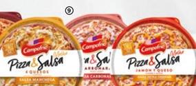Oferta de Campofrío - Pizza & Salsa 4 Quesos Con Manchego, Carbonara O Jamon Y Queso O Barbacoa por 1,89€ en Alimerka