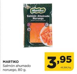 Oferta de Martiko - Salmon Ahumado Noruego por 3,95€ en Alimerka