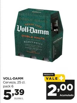 Oferta de Voll-damm - Cerveza por 5,39€ en Alimerka