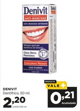 Oferta de Denivit - Dentífrico por 2,2€ en Alimerka