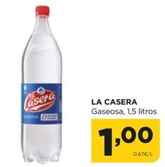 Oferta de La Casera - Gaseosa por 1€ en Alimerka
