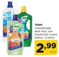Oferta de Tenn - Limpiahogar Aloe Vera / Con Bioalcohol / Para Baños por 2,99€ en Alimerka