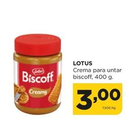 Oferta de Lotus - Crema Para Untar Biscoff por 3€ en Alimerka