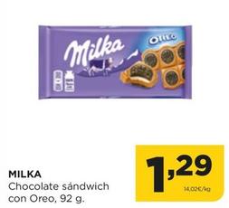 Oferta de Milka - Chocolate Sándwich Con Oreo por 1,29€ en Alimerka