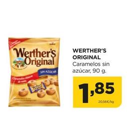 Oferta de Werther's - Original Caramelos Sin Azúcar por 1,85€ en Alimerka