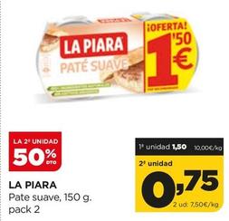 Oferta de La Piara - Pate Suave por 1,5€ en Alimerka
