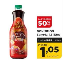 Oferta de Don Simón - Sangria por 2,09€ en Alimerka