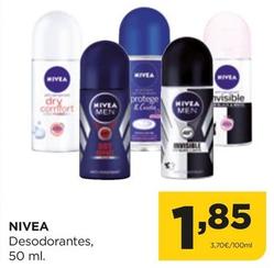 Oferta de Nivea - Desodorantes por 1,85€ en Alimerka