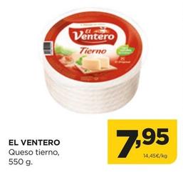 Oferta de El Ventero - Queso Tierno por 7,95€ en Alimerka