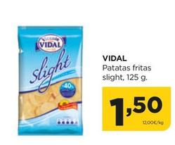 Oferta de Vicente Vidal - Patatas Fritas Slight por 1,5€ en Alimerka