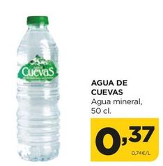 Oferta de Agua De Cuevas - Agua Mineral por 0,37€ en Alimerka