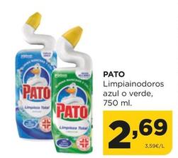 Oferta de Pato - Limpiainodoros Azul O Verde por 2,69€ en Alimerka
