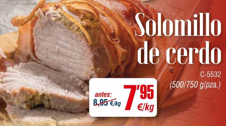 Oferta de Solomillo de cerdo por 7,95€ en Abordo