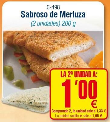 Oferta de Merluza congelada por 1,33€ en Abordo