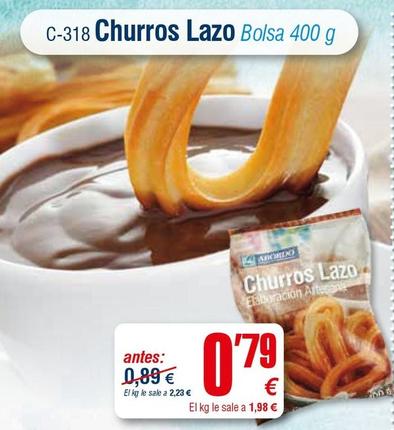 Oferta de Churros por 0,79€ en Abordo