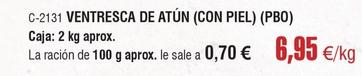 Oferta de Abordo - Ventresca De Atún (con Piel) por 6,95€ en Abordo