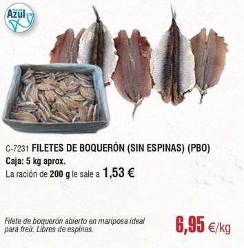 Oferta de Abordo - Filetes De Boquerón (sin Espinas) por 6,95€ en Abordo