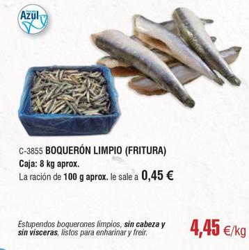 Oferta de Abordo - Boquerón Limpio (fritura) por 4,45€ en Abordo
