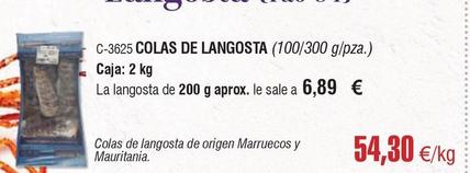 Oferta de Abordo - Colas De Langosta por 54,3€ en Abordo
