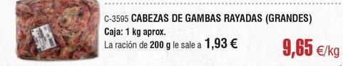 Oferta de Abordo - Cabezas De Gambas Rayadas (grandes) por 9,65€ en Abordo