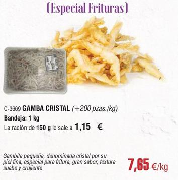 Oferta de Abordo - Gamba Cristal por 7,65€ en Abordo
