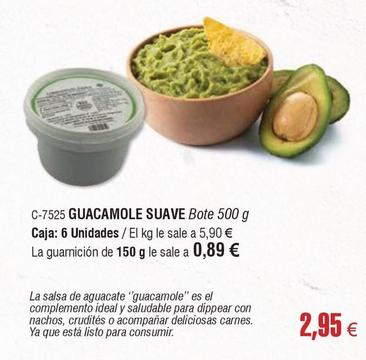 Oferta de Abordo - Guacamole Suave por 2,95€ en Abordo