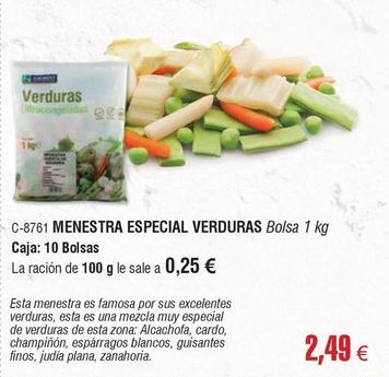 Oferta de Abordo - Menestra Especial Verduras por 2,49€ en Abordo