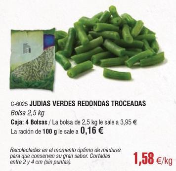 Oferta de Judías verdes por 1,58€ en Abordo