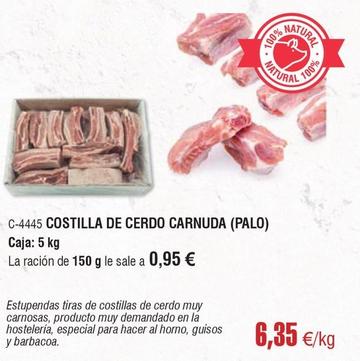 Oferta de Abordo - Costilla De Cerdo Carnuda (palo) por 6,35€ en Abordo