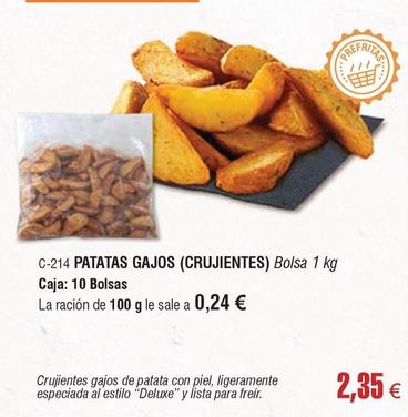 Oferta de Abordo - Patatas Gajos (crujientes) por 2,35€ en Abordo