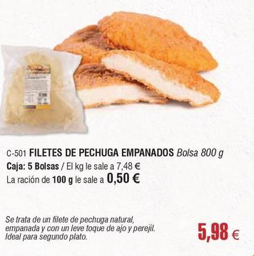 Oferta de Abordo - Filetes De Pechuga Empanados por 5,98€ en Abordo