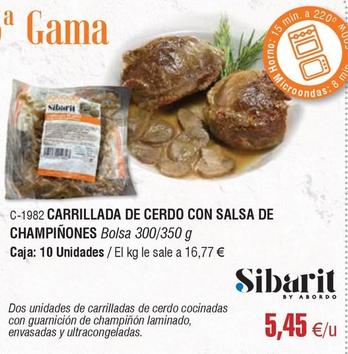 Oferta de Abordo - Carrillada De Cerdo Con Salsa De Champiñones por 5,45€ en Abordo