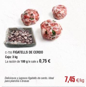 Oferta de Abordo - Figatells De Cerdo por 7,45€ en Abordo