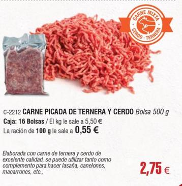 Oferta de Abordo - Carne Picada De Ternera Y Cerdo por 2,75€ en Abordo