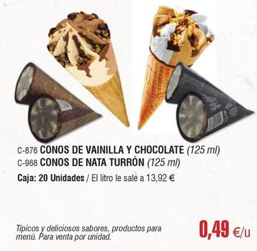 Oferta de Abordo - Conos De Vainilla Y Chocolate por 0,49€ en Abordo