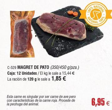 Oferta de Abordo - Magret De Pato por 6,95€ en Abordo