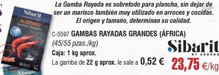 Oferta de Gambas por 23,75€ en Abordo