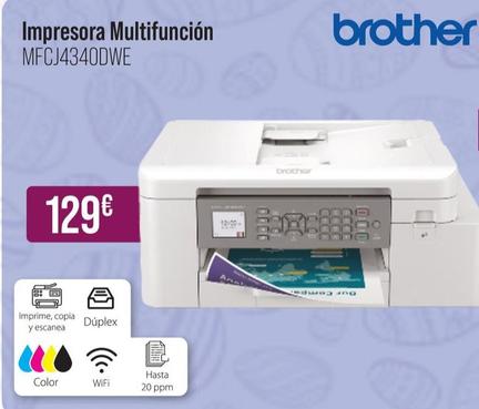 Oferta de Brother - Impresora Multifunción MFCJ4340DWE por 129€ en MR Micro