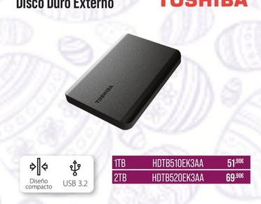 Oferta de Toshiba - Disco Duro Externo por 51,9€ en MR Micro