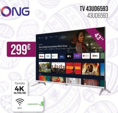 Oferta de Strong - Tv 43UD6593 por 299€ en MR Micro