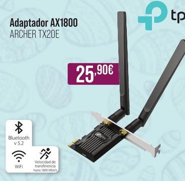 Oferta de Adaptador AX1800 Archer TX20E por 25,9€ en MR Micro