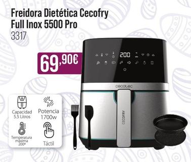 Oferta de Cecotec - Freidora Dietética Cecofry Full Inox 5500 Pro por 69,9€ en MR Micro