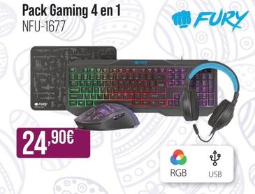 Oferta de Fury - Pack Gaming 4 En 1 por 24,9€ en MR Micro