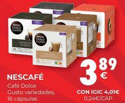 Oferta de Nescafé - Café Dolce por 3,89€ en CashDiplo