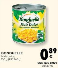 Oferta de Bonduelle - Maíz Dulce por 0,89€ en CashDiplo
