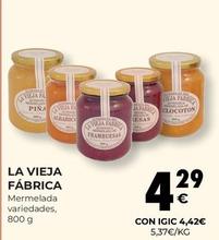 Oferta de La Vieja Fábrica - Mermelada Variedades por 4,29€ en CashDiplo